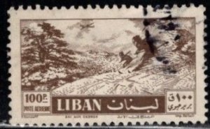 Lebanon - #C233 Skiing -  Used