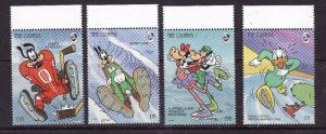 Gambia Sc#1484//1492-unused NH-4 of 9 stamps in the set-Disney-1993-