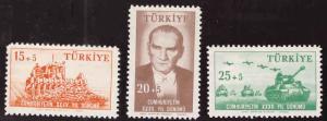 TURKEY Scott B70-72 MNH** Semi-Postal stamp set