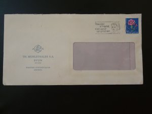 medicine nurse hospital postmark on cover Switzerland 1963