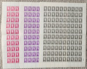 Panama 1964 MNH Sc RA 52-61 - TEN SHEETS OF 100