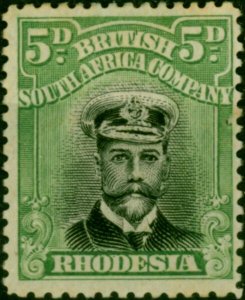 Rhodesia 1918 5d Black & Pale Green SG264 Fine MM (3)