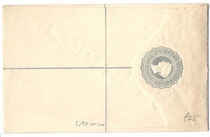 St Vincent 1893 2d Registered Envelope HG1 'specimen' ovpt fine unused