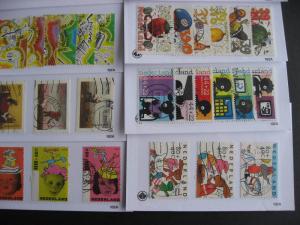 Netherlands 13 different complete semipostal sets used!