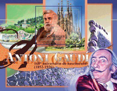 Mozambique - Antoni Gaudi Anniversary - Souvenir Sheet 13A-909