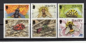 Jersey 2008,  Fauna Insects. set of 6 unmounted Mint NHM