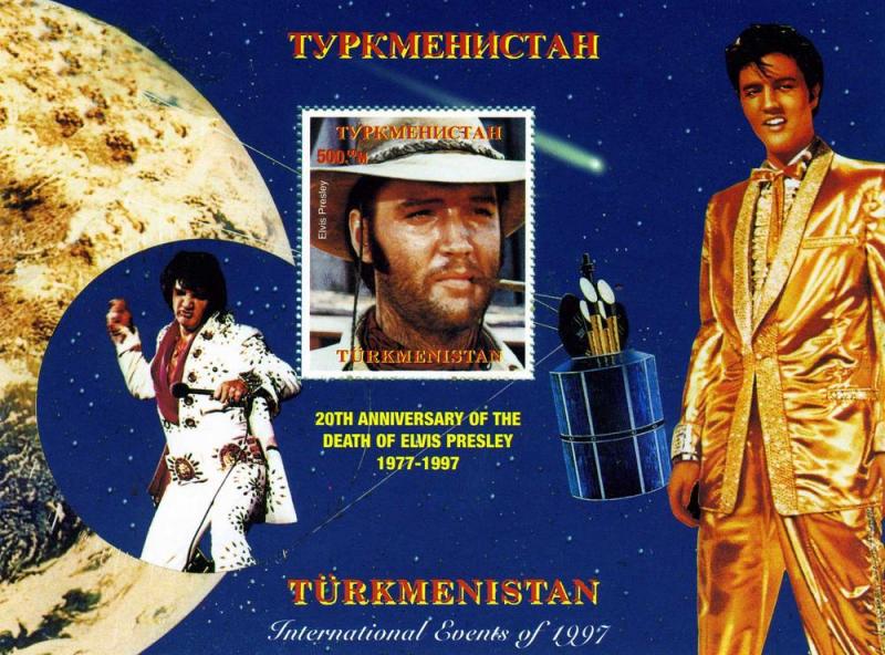 Turkmenistan Elvis Presley s/s Perforated mnh.vf