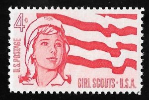 1199 4 cents Girl Scouts (1962) Stamp mint OG NH EGRADED VF 82