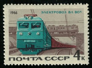1966, Electric Locomotive, MNH **, 4 kop (Т-4354)