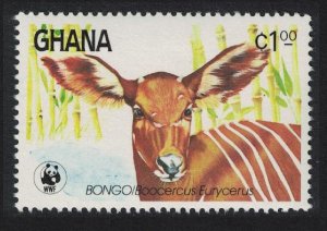 Ghana WWF Young Bongo Antelope 1984 MNH SG#1116