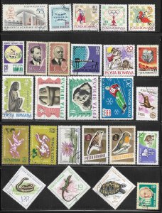 Romania Europe Packet Lot of 26 all different Stamps Country Collection used CTO