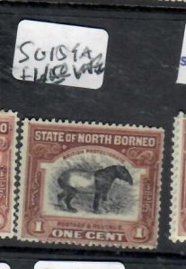 NORTH BORNEO 1C   TAPIR SG  SG  159A      VFU     P0529C H