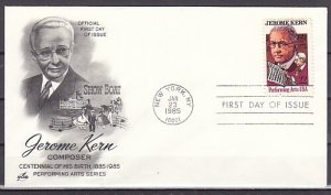 United States, Scott cat. 2110. Composer Jerome Kern issue. First day cover. ^