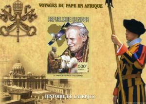 Niger 1998 Pope John Paul II In Africa s/s Imperforated mnh.vf #9