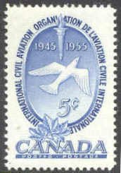 Canada # 354 Civil Aviation -  Dove   (1)  Mint NH