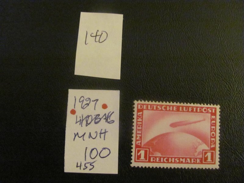 Germany 1931 MNH  SC C35 ZEPPELIN SINGLE VF/XF 100 EUROS (140)