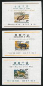 Korea Scott 502-504a MNH** 1966 wildlife sheet set CV$15