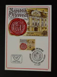 architecture St-Velt maximum card Austria 1981