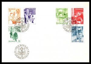 Sweden 1225-1230 U/A FDC