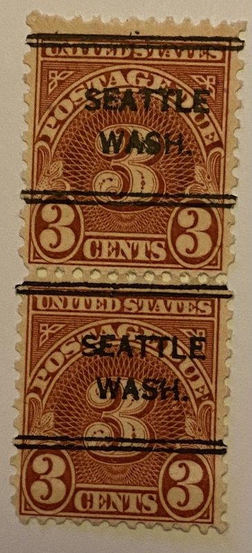 United States 1917-1931 Precancel Postage Due 121 Mint Stamps Lot