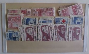 AUSTRALIA TELEGRAPH X 60 RED CROSS X 35 RAILWAY X 45 CAT OVER $ 35.00