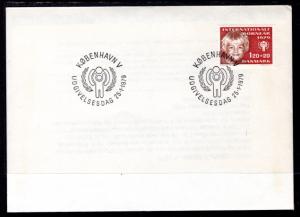 Denmark B58 IYC U/A FDC