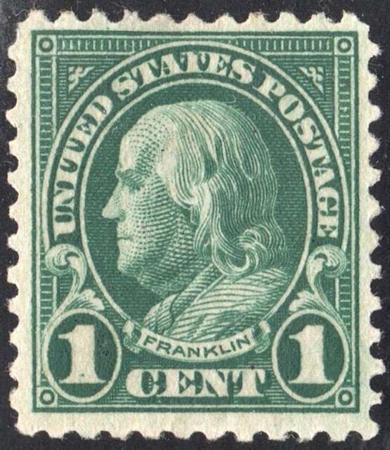 SC#552 1¢ Franklin Single (1923) MLH