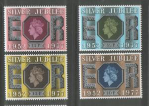 Great Britain 1977 Silver Jubilee Set of 4