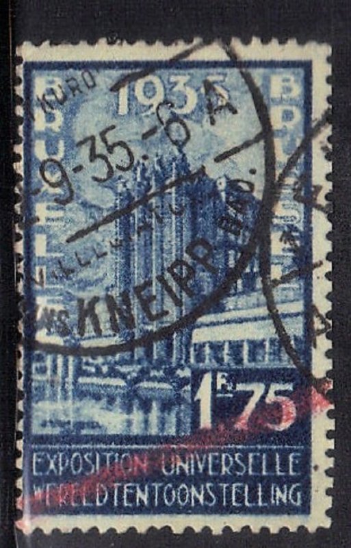 BELGIUM SC# 261 **USED** 1.75fr  1934    SEE SCAN