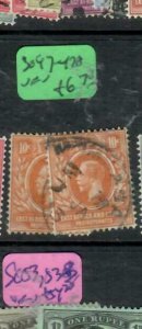 EAST AFRICA & UGANDA (P3001B) KGV  10C    SG 47-47A      VFU 