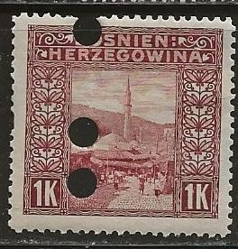 Bosnia  & Herzegovinia  ^ Scott # 43 - Used  (with holes)