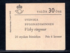 SWEDEN SC# 679a COMPLETE BKLT FVF/MOG