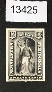 MOMEN: US STAMPS  # PR16TC4a ATLANTA PLATE BLACK PROOF ON CARD $55 LOT #13425