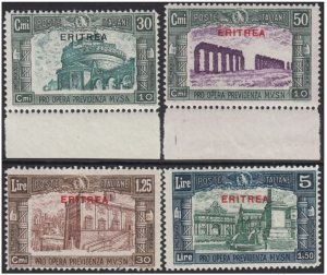 Italy Eritrea n.170-173  MNH** cat 1200$ with certificate  Milizia III