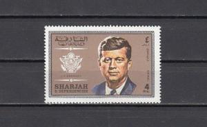 Sharjah, Mi cat. 536 A ONLY. President John Kennedy value from set. ^