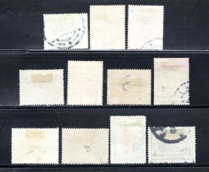 Peru  #375-384   VF   Used   CV $4.80   ....   5010159