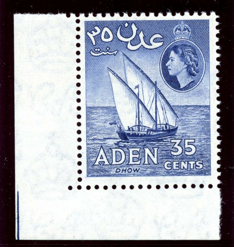 Aden 1963 QEII 35c violet-blue superb MNH. SG 57a.