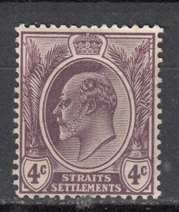 Straits Settlements - 1908 KEVII  4c Sc# 112 - MH (7149N)