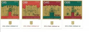 Israel 488-491 w tabs MNH .1972