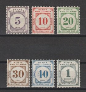 KENYA AND UGANDA 1958/33 SG D1/6 MINT Cat £100