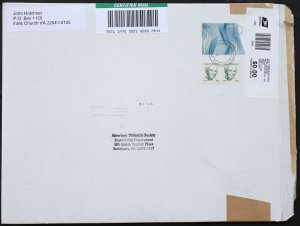 U.S. Used Stamp Scott #4720 $10 Wave on Certified Mail Cover. Choice!