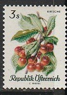 1966 Austria - Sc 783 - MNH VF - 1 single - Cherries