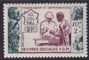 Madagascar 1950 Sc B17 MLH*