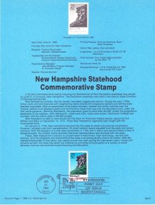 US SP808 New Hampshire Souvenir Page #2344