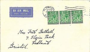 11375 - GB - POSTAL HISTORY - NICE COVER with 3  1/2 P Stamps