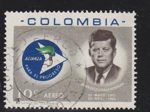 Colombia - #C455 John F. Kennedy  - Used