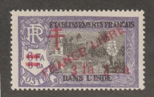 1943 France India  Sc# 197 - 3 fa. MNH Cv$12.50