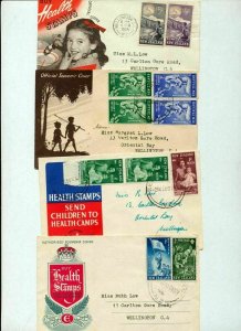 New Zealand 1940s/50s HEALTH Covers & FDC x 34 (Tro199