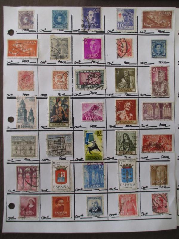 175 Spain Hinged On Pages- Unchecked - As Received - See Scans (R15)