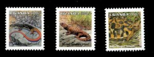 Uganda 1998 - REPTILES - Set of 3 Stamps (Scott #1550-2) - MNH